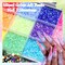 8,000pcs 3mm Resin Jelly Rhinestones – Flat-Back Rainbow Gems with AB Coating, Colorful Crystal Gemstones for Nail Art, DIY, Clothing, Shoes, and Bedazzling Projects